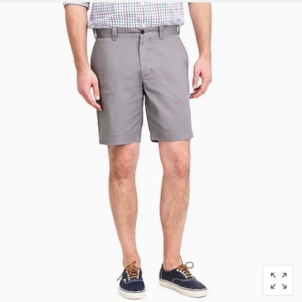 J. Crew Gramercy Light Gray Chino Shorts‎ 32
